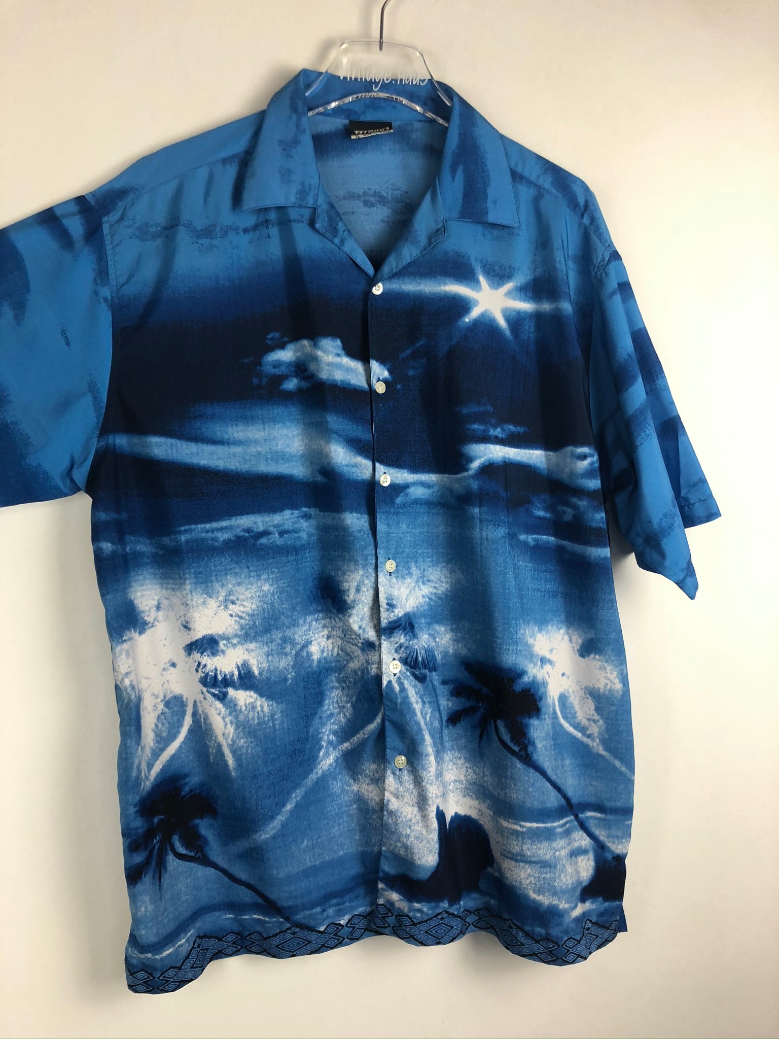 Vintage Crazy Pattern Hemd (XL)