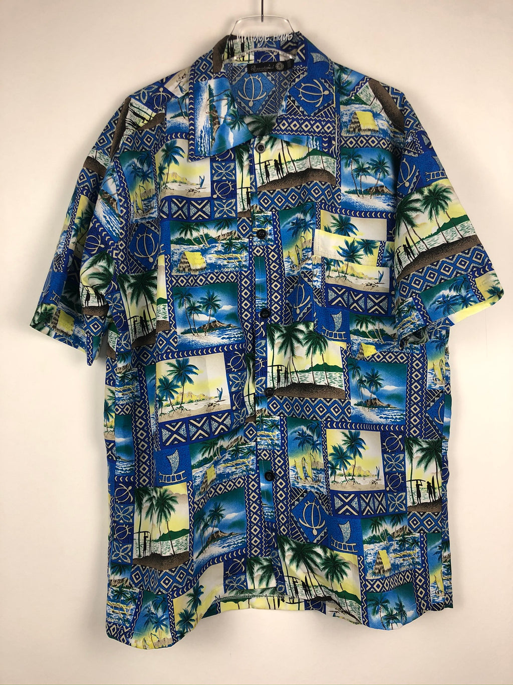 Vintage Crazy Pattern Hemd (XL)