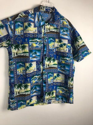 Vintage Crazy Pattern Hemd (XL)