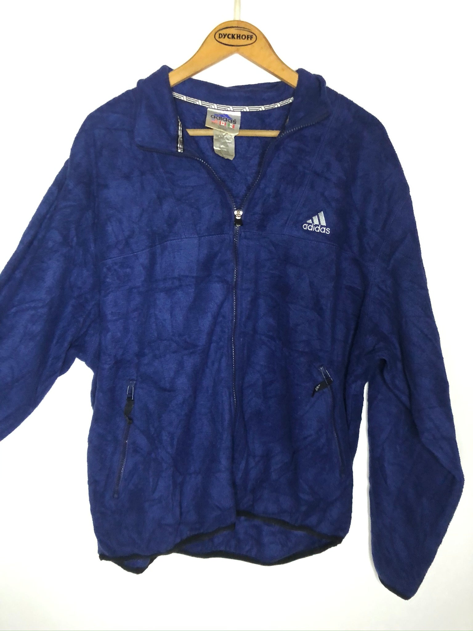 Vintage Adidas Fleece Sweatshirtjacke (L)