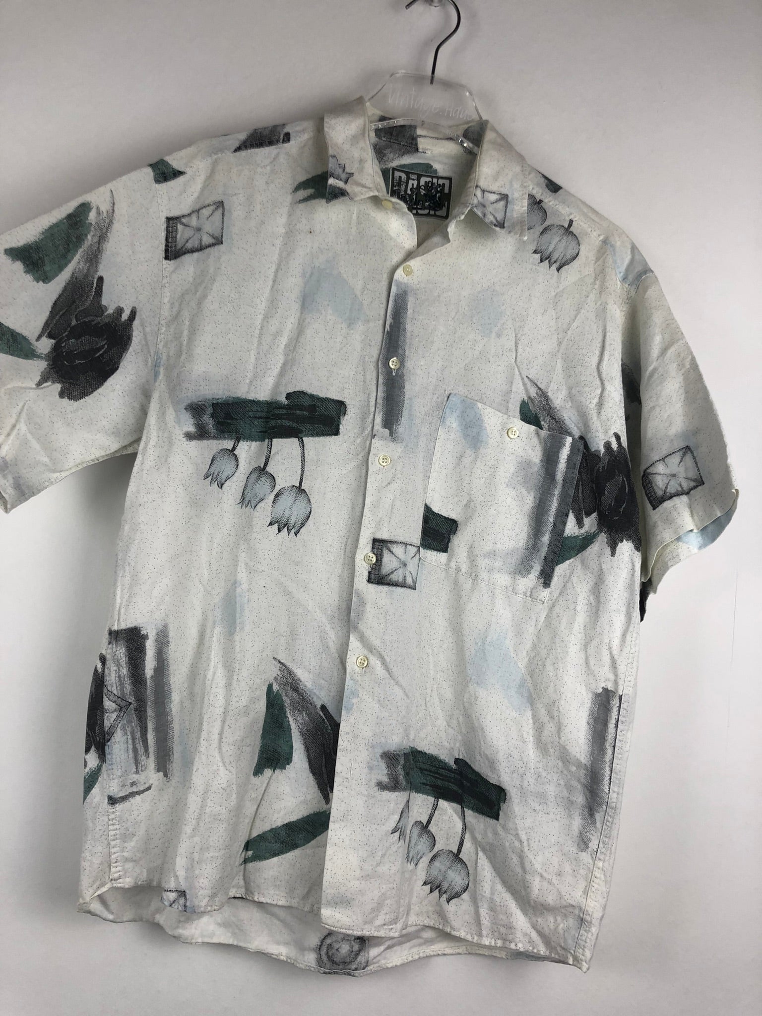 Vintage Crazy Pattern Hemd (S)