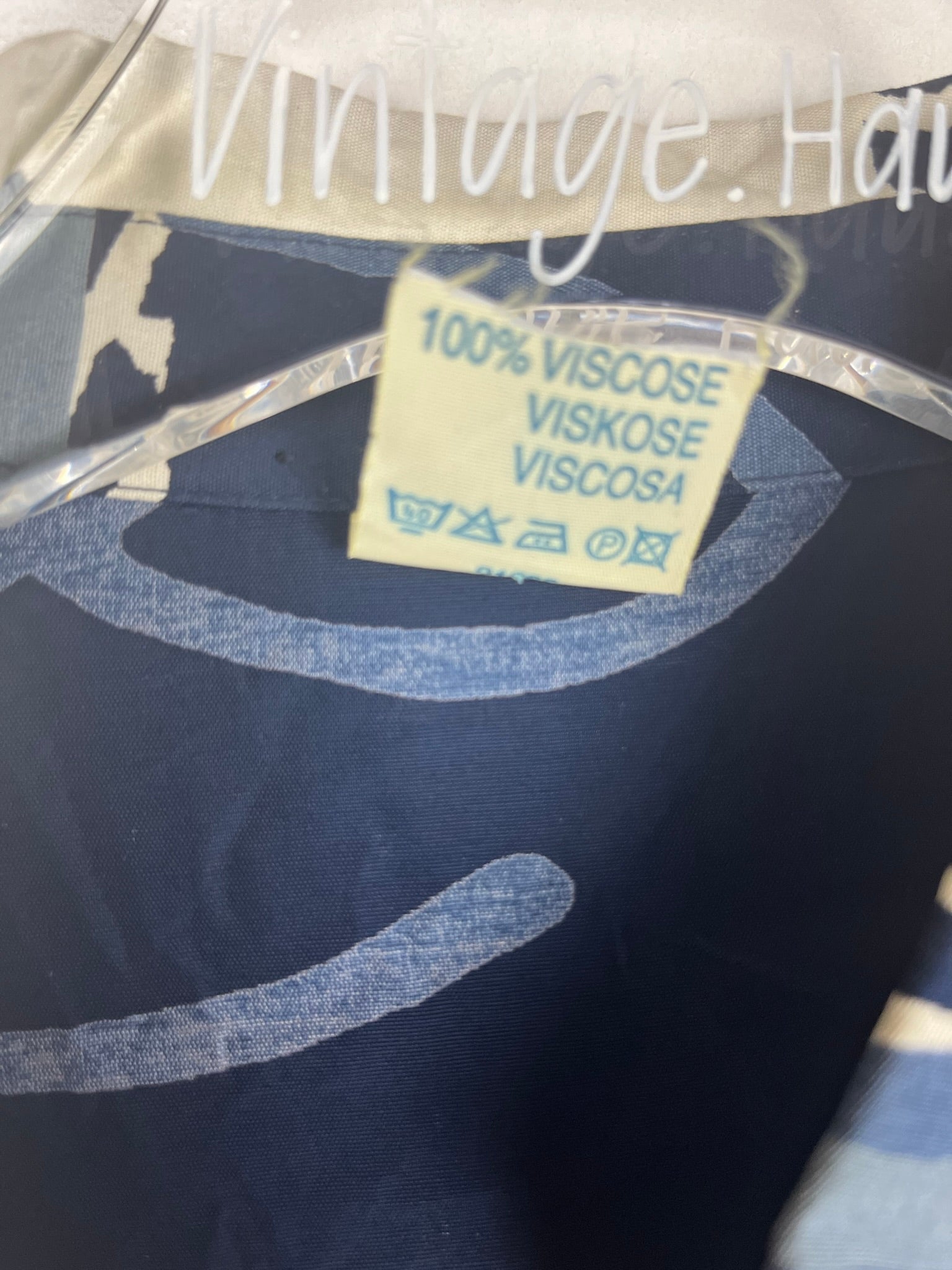 Vintage Crazy Pattern Hemd (S)