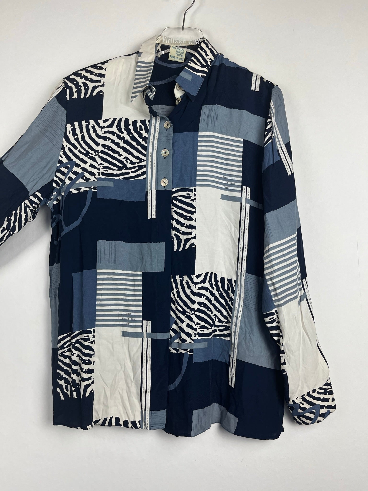 Vintage Crazy Pattern Hemd (S)