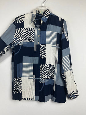 Vintage Crazy Pattern Hemd (S)