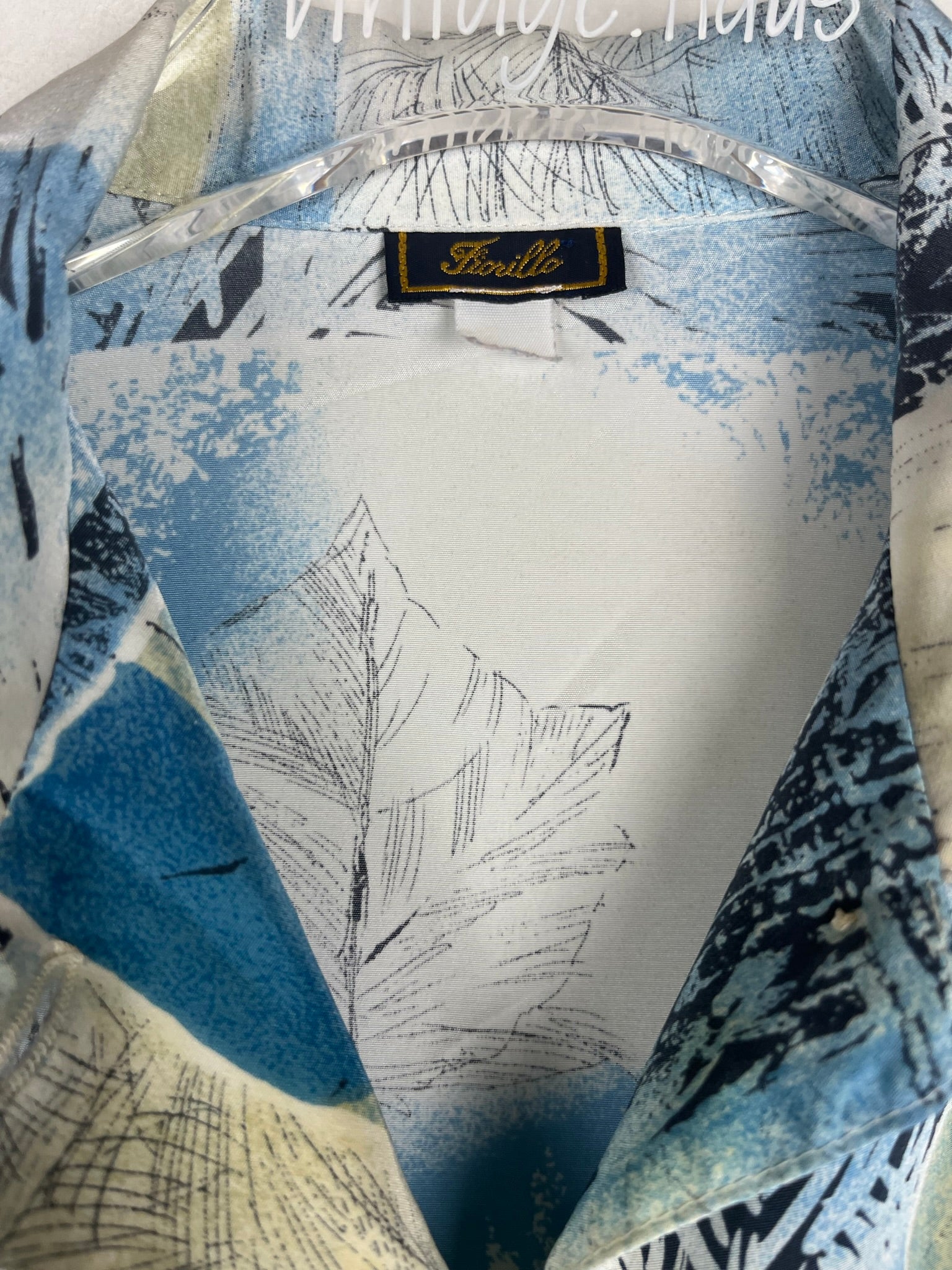 Vintage Crazy Pattern Hemd (L-XL)