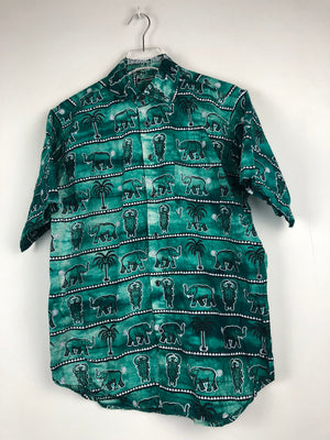 Vintage Crazy Pattern Hemd (S)