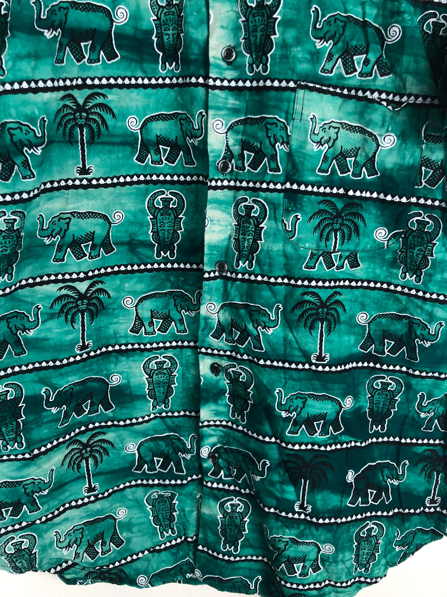 Vintage Crazy Pattern Hemd (S)