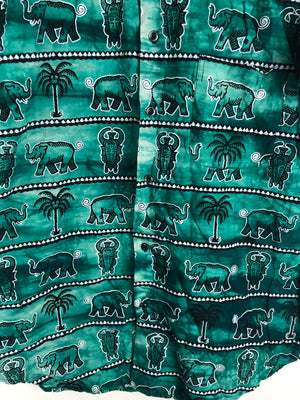 Vintage Crazy Pattern Hemd (S)