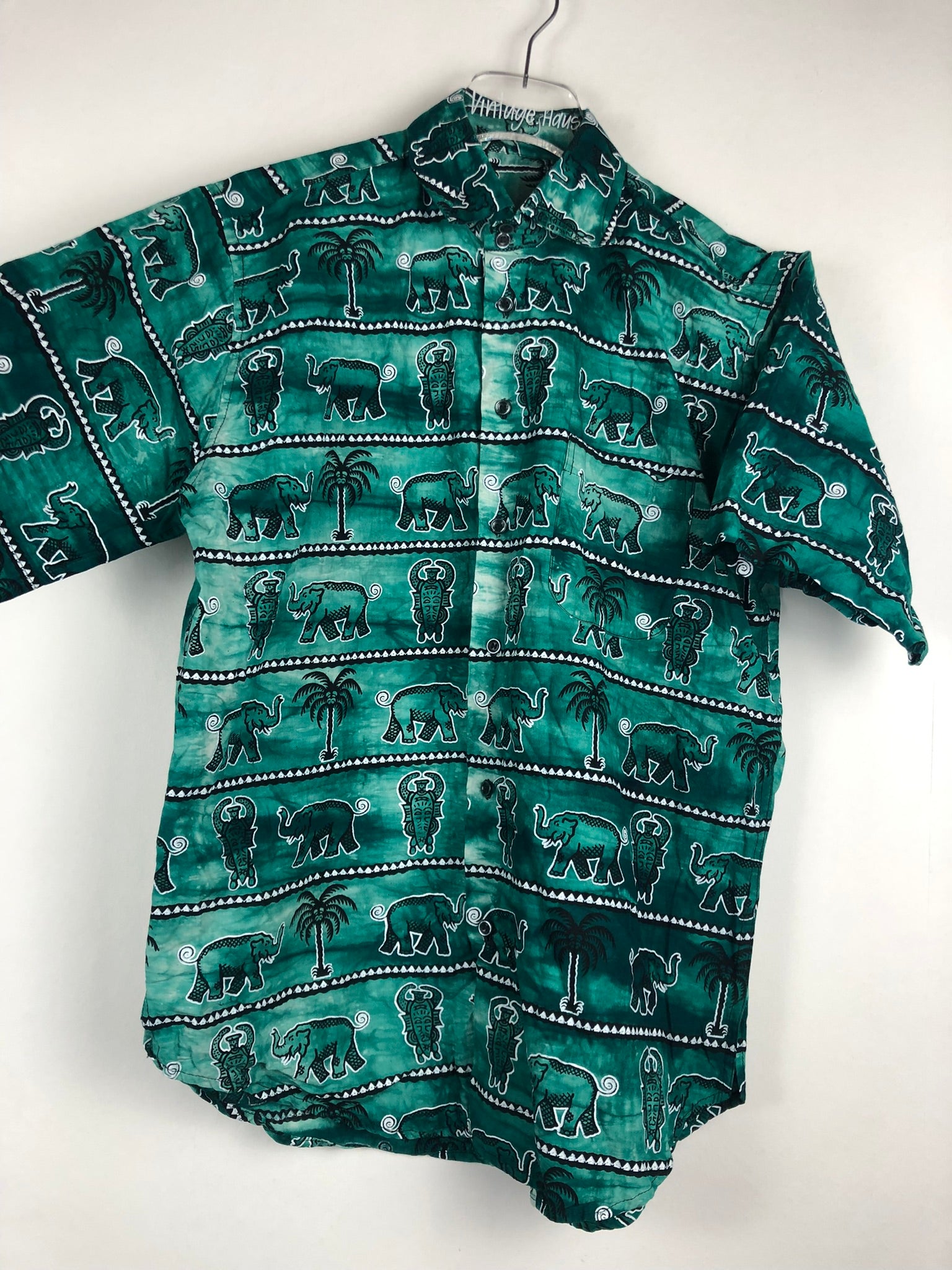 Vintage Crazy Pattern Hemd (S)