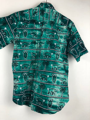 Vintage Crazy Pattern Hemd (S)