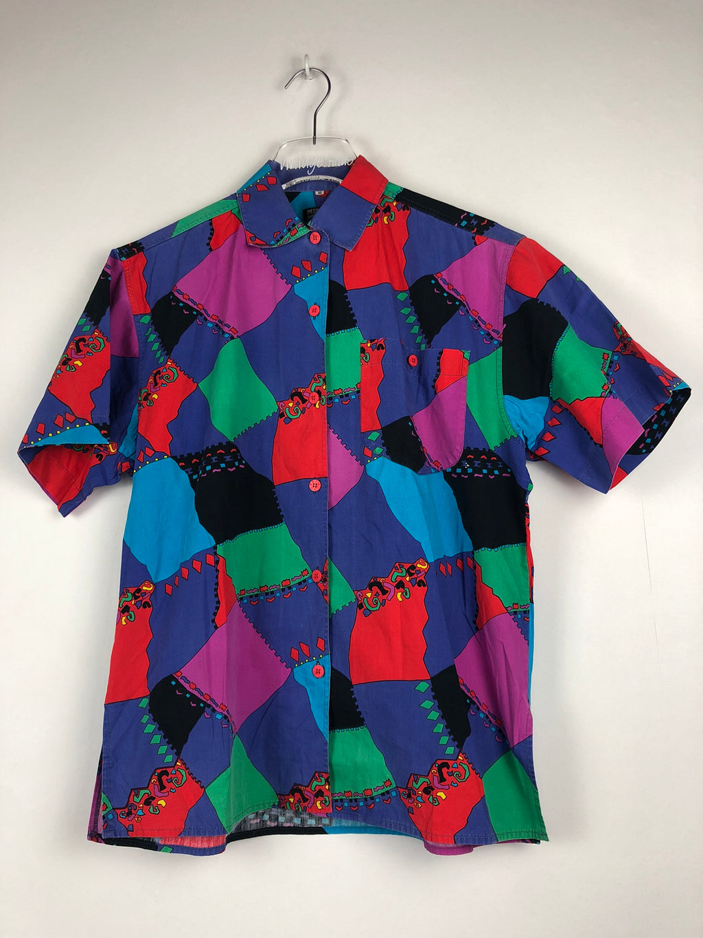 Vintage Crazy Pattern Hemd (S)