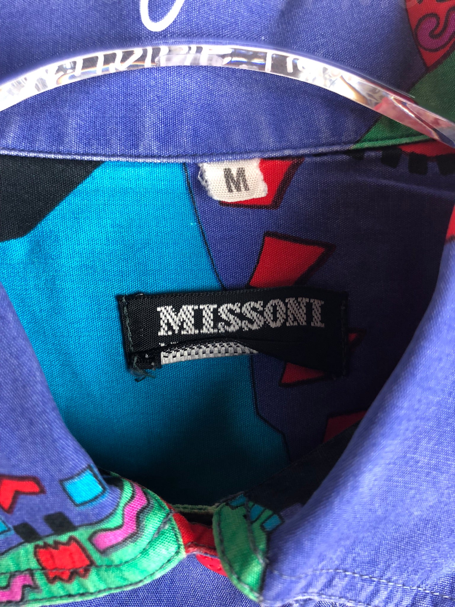 Vintage Crazy Pattern Hemd (S)