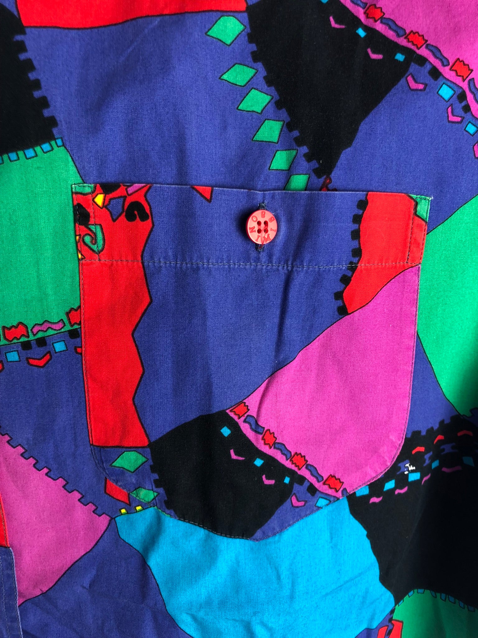 Vintage Crazy Pattern Hemd (S)