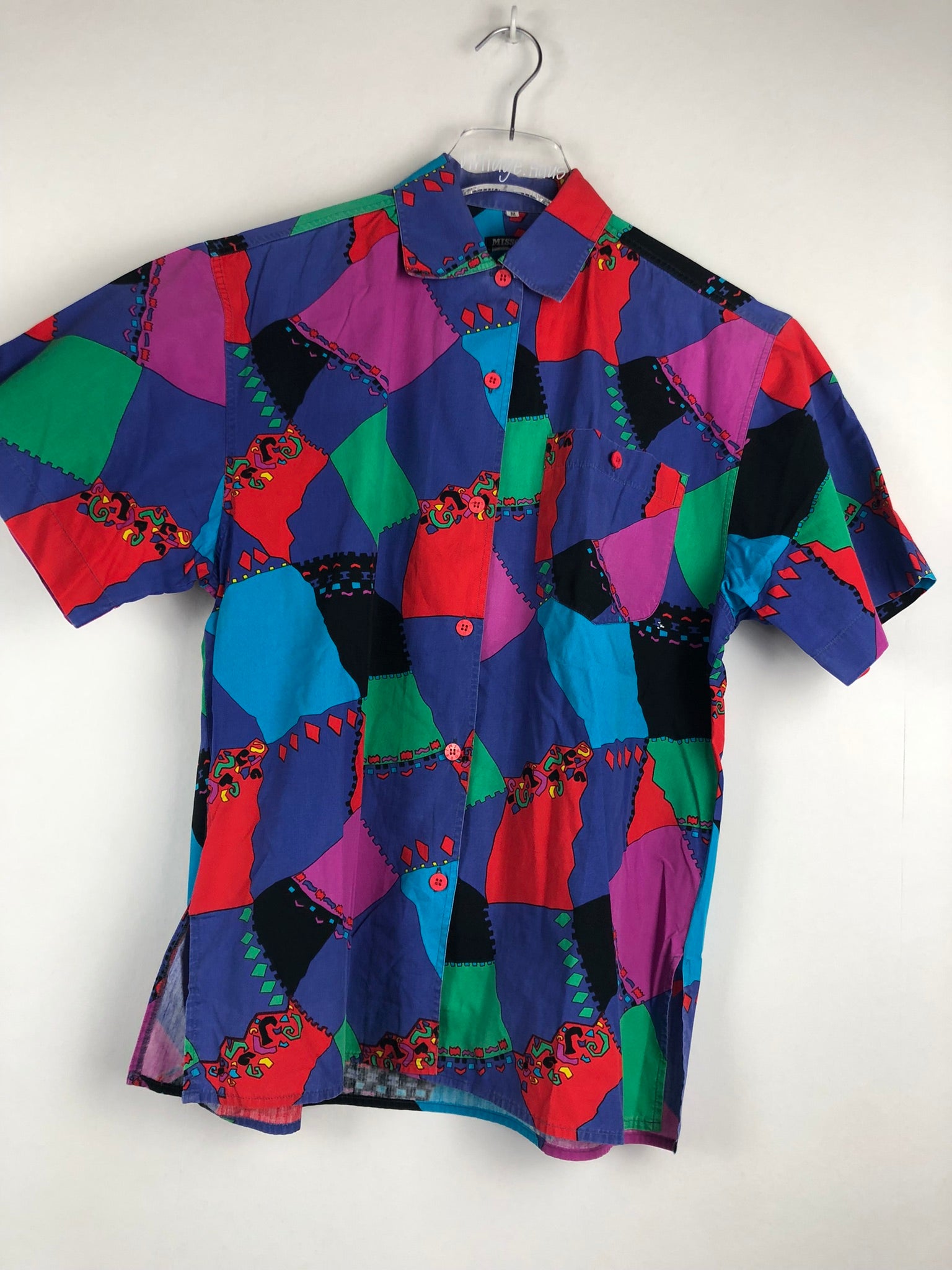 Vintage Crazy Pattern Hemd (S)