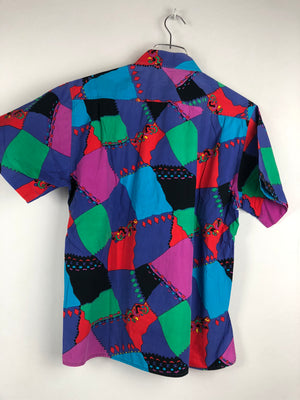 Vintage Crazy Pattern Hemd (S)