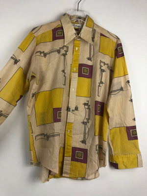 Vintage Crazy Pattern Hemd (S)